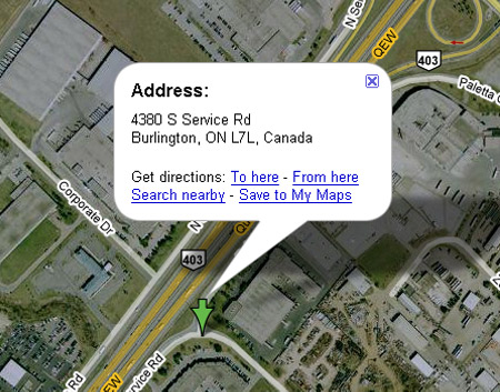 Location map for Leppert Head Office