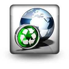 World with environment logo