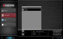 Kyocera Mobile Print Document Listing