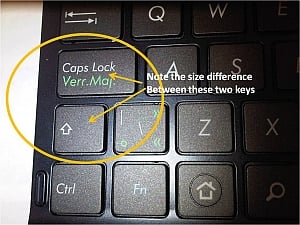 Tablet Keyboard Size of Keys