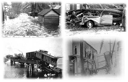 Floods, Ice Storms, Hurricanes, Train Wrecks